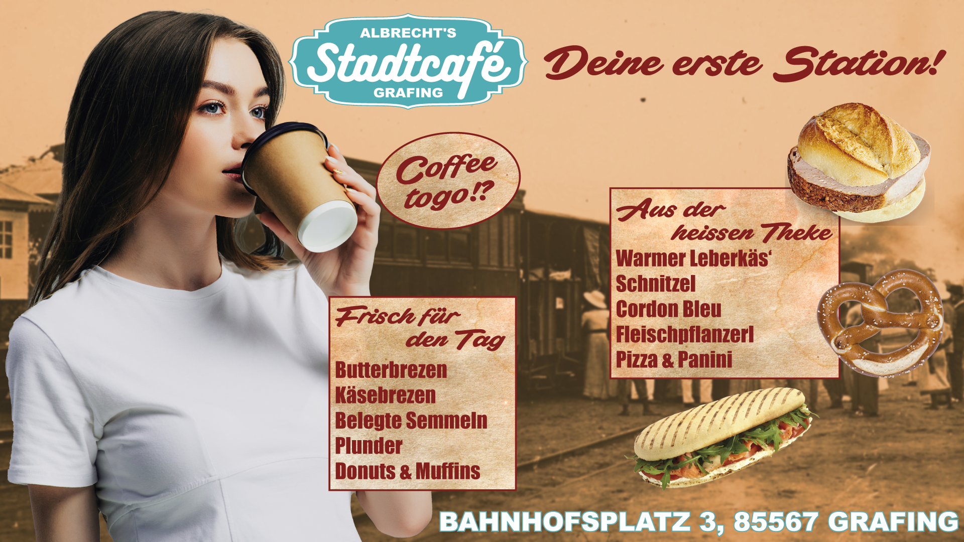 Stadtcafé Grafing: Deine erste Station!